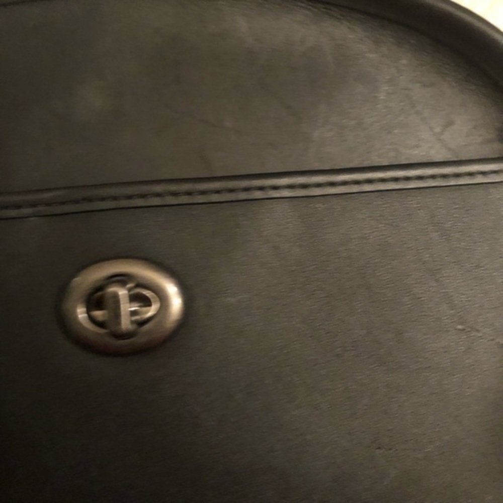 Coach black leather vintage remake reissue lunch box pail bag - Picture 13 of 16